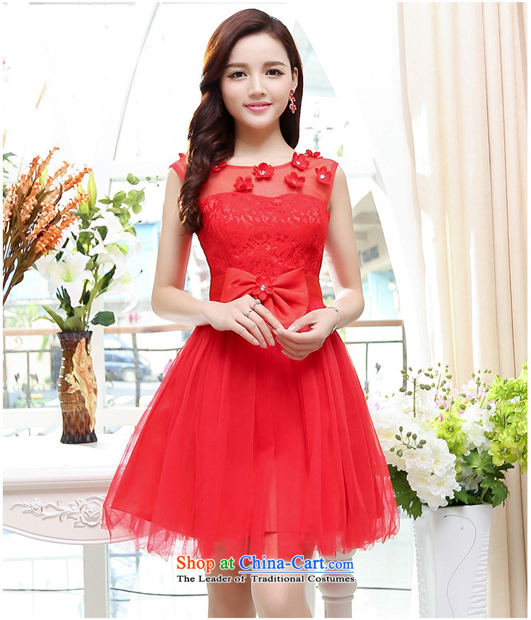 As autumn wedding female 2015 new sleeveless lace bon bon dress in the skirt of bows services bridesmaids will purple XL Photo, prices, brand platters! The elections are supplied in the national character of distribution, so action, buy now enjoy more preferential! As soon as possible.