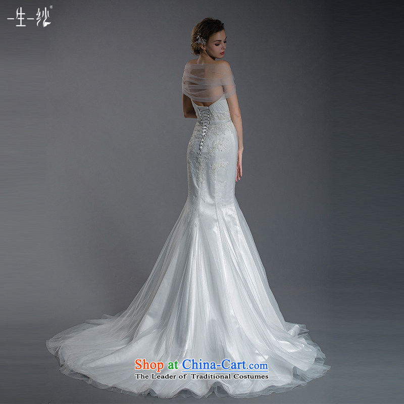 A lifetime of 2015 New Princess lace a field shoulder two wearing wedding crowsfoot wedding tail removable shawl 401501402  30 Day White 160/84A pre-sale, a Lifetime yarn , , , shopping on the Internet