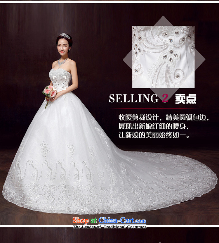 The spring and summer of 2015 New HANNIZI stylish bride lace wiping the chest long tail, white wedding White M pictures, prices, brand platters! The elections are supplied in the national character of distribution, so action, buy now enjoy more preferential! As soon as possible.