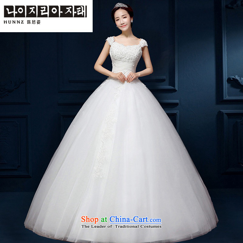 The spring and summer of 2015 New HANNIZI stylish lace Princess Bride Skirt holding Korean style white wedding white XXL, won, Gigi Lai (hannizi) , , , shopping on the Internet