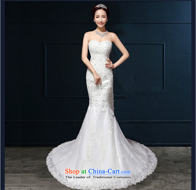 Hannizi       bride wedding white 2015 new spring and summer tail, wipe the chest lace elegant wedding pictures, price White XXL platters, brand! The elections are supplied in the national character of distribution, so action, buy now enjoy more preferential! As soon as possible.