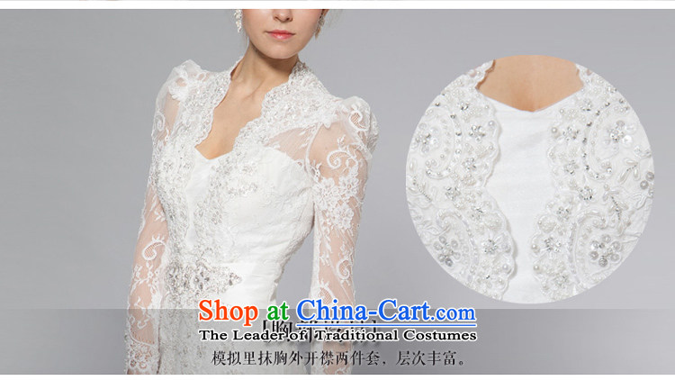2015 new lace wedding dresses palace terrace backpack shoulder Korean large custom diamond wedding long-sleeved retro collar 40121043 white 165/90A thirtieth day pre-sale picture, prices, brand platters! The elections are supplied in the national character of distribution, so action, buy now enjoy more preferential! As soon as possible.