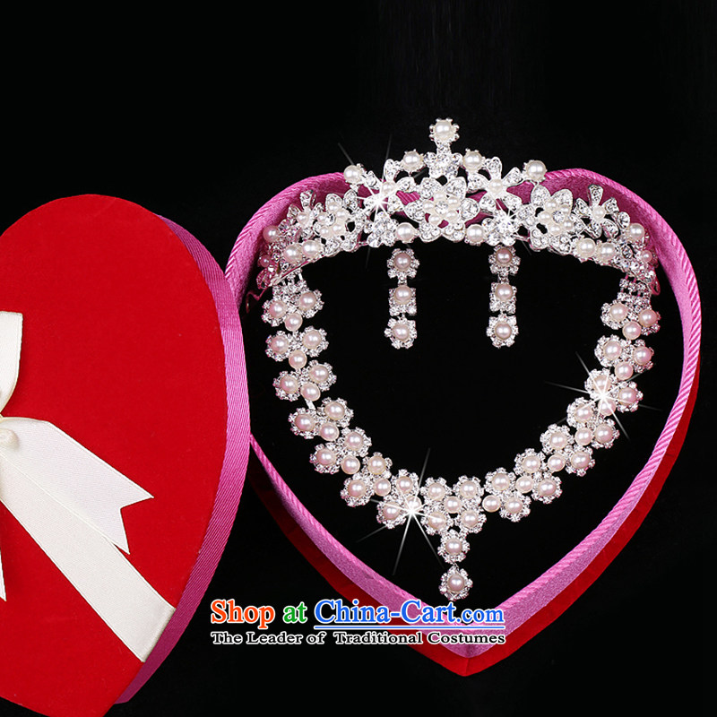 Embroidered is by no means a bride wedding dresses kit water drilling Korean style necklace earrings crown married Married accessories are attached to the bridal.... SP152, shopping on the Internet
