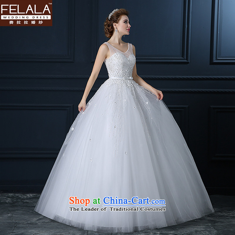 Ferrara wedding dresses 2015 new large shoulders Top Loin of Ms. thin Korean graphics marriages marriage wedding dress XL(2 feet 2 Ferrara wedding (FELALA) , , , shopping on the Internet