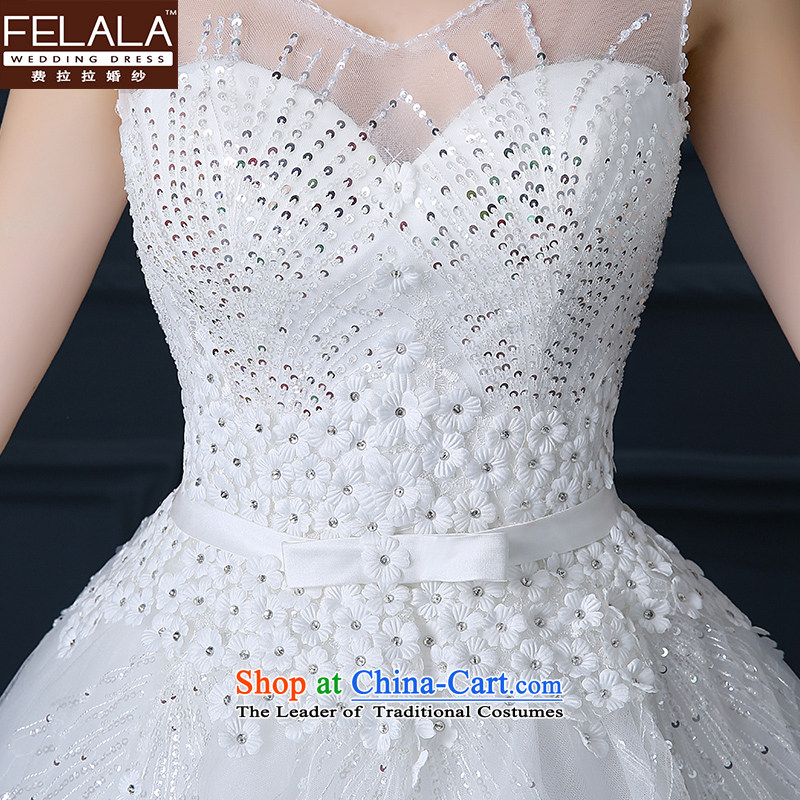 Ferrara wedding dresses 2015 new large shoulders Top Loin of Ms. thin Korean graphics marriages marriage wedding dress XL(2 feet 2 Ferrara wedding (FELALA) , , , shopping on the Internet