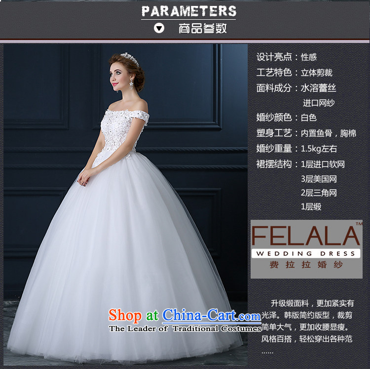 Ferrara autumn wedding dress bride slotted shoulder continental New lace wedding Ms. white marriage code Sau San Align to align bon bon skirts of the funds from the dipstick 2) pictures, XL(2 price, brand platters! The elections are supplied in the national character of distribution, so action, buy now enjoy more preferential! As soon as possible.