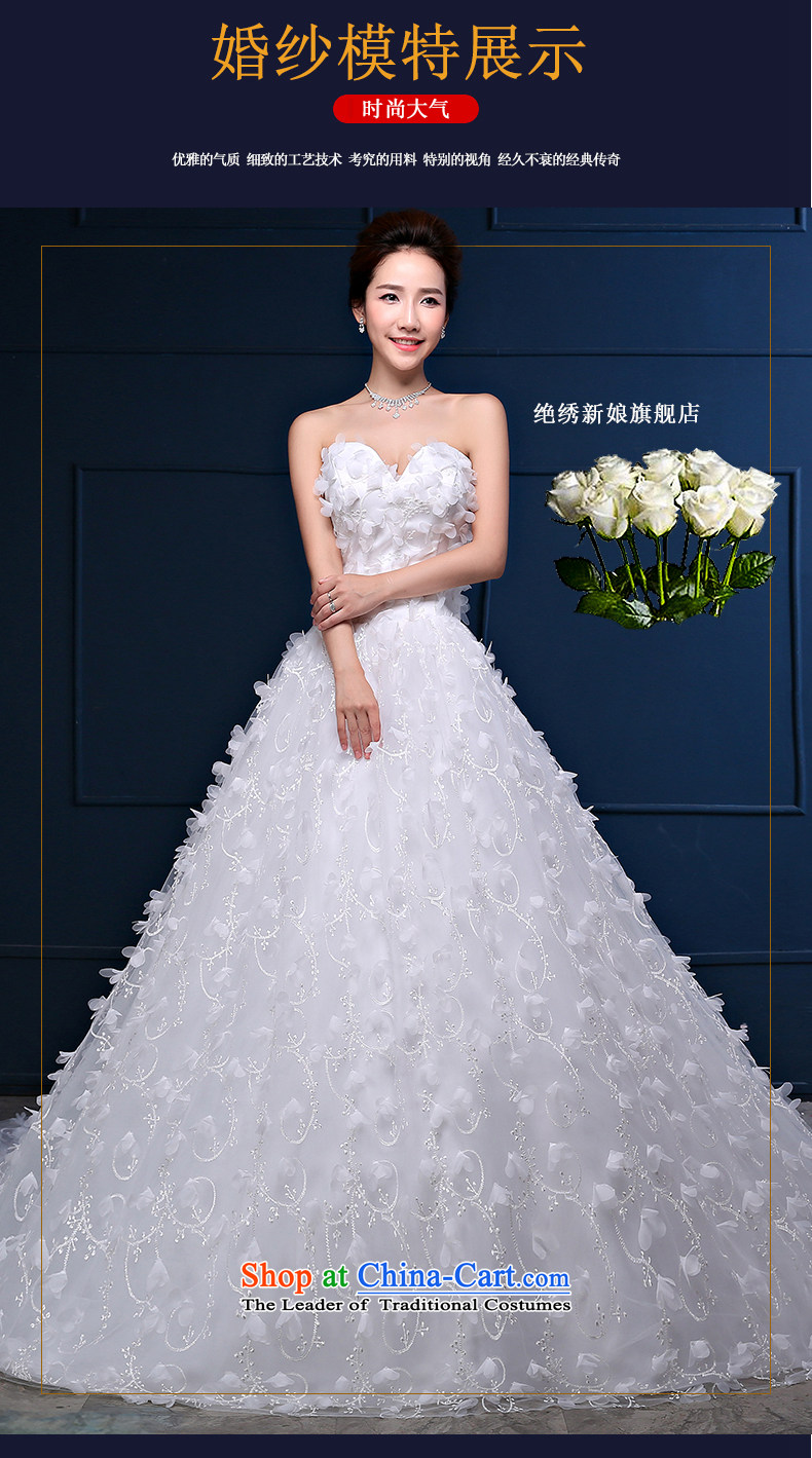 Embroidered is the new Korean brides 2015 version of flowers and chest long tail large graphics thin marriages minimalist white wedding tailored does not allow for pictures, prices, brand platters! The elections are supplied in the national character of distribution, so action, buy now enjoy more preferential! As soon as possible.