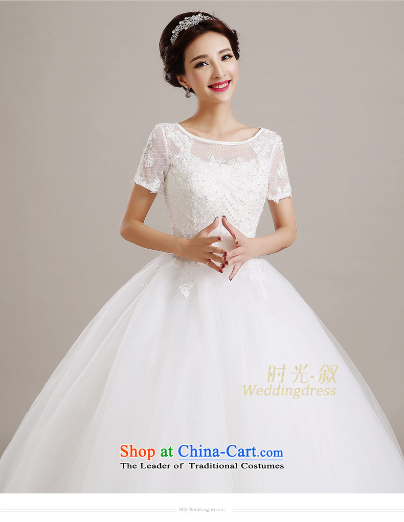 Time Syrian wedding dresses 2015 autumn and winter, Japan and the rok wedding dress new Asian layout to customize your shoulders dual video thin word bride shoulder wedding White M pictures, prices, brand platters! The elections are supplied in the national character of distribution, so action, buy now enjoy more preferential! As soon as possible.
