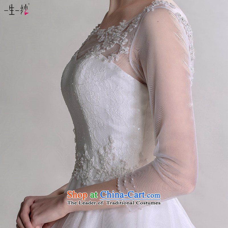 The Bride Wedding 2015 new) cuff wedding word shoulder tail graphics thin small Korean version of large code 40151058 wedding lace white strap 165/88A 30 days pre-sale, a Lifetime yarn , , , shopping on the Internet