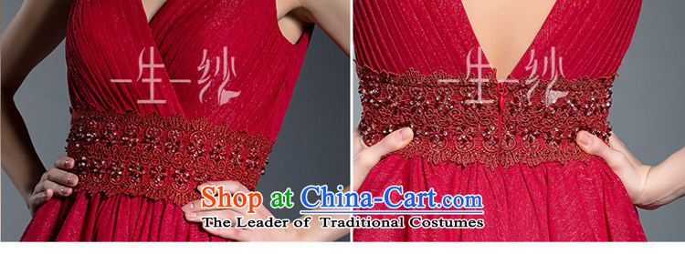 2015 new bride short of bows services fall V-Neck shoulders wedding banquet small dress dresses 402201242  160/84A red thirtieth day pre-sale picture, prices, brand platters! The elections are supplied in the national character of distribution, so action, buy now enjoy more preferential! As soon as possible.