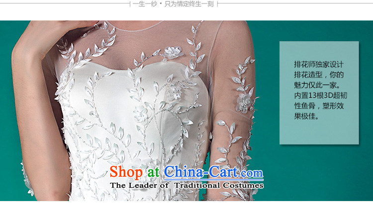 A lifetime of wedding dresses new 2015 Autumn long-sleeved wedding Sau San tail minimalist decor 50150086 white 155/82A leaves the thirtieth day pre-sale picture, prices, brand platters! The elections are supplied in the national character of distribution, so action, buy now enjoy more preferential! As soon as possible.