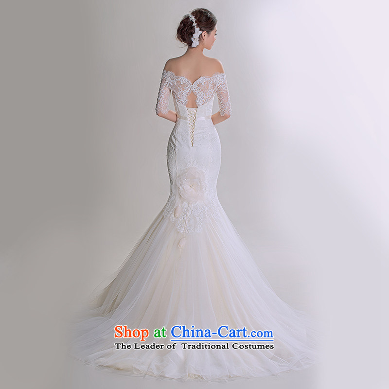 A lifetime of 2015 autumn the new Korean word lace shoulder and chest crowsfoot Sau San video thin advanced customization wedding 401501323 30 Day White 175/96A pre-sale, a Lifetime yarn , , , shopping on the Internet