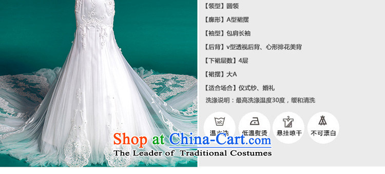A lifetime of a crowsfoot wedding tail autumn 2015 long-sleeved wedding package shoulder photo building theme wedding 50150007  180/100A white thirtieth day pre-sale picture, prices, brand platters! The elections are supplied in the national character of distribution, so action, buy now enjoy more preferential! As soon as possible.