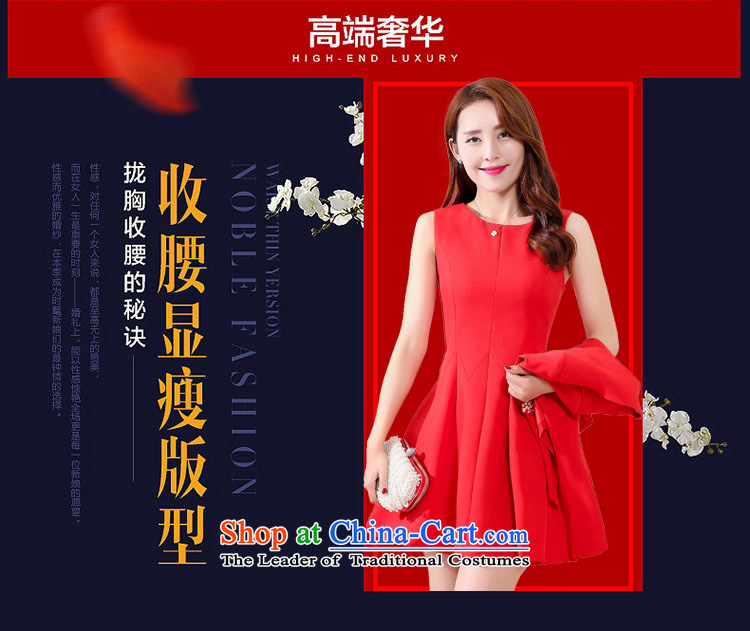 According to the bi 2015 autumn and winter new marriages bows to the betrothal back door banquet dress Red Dress Short black XXXL) Picture, prices, brand platters! The elections are supplied in the national character of distribution, so action, buy now enjoy more preferential! As soon as possible.