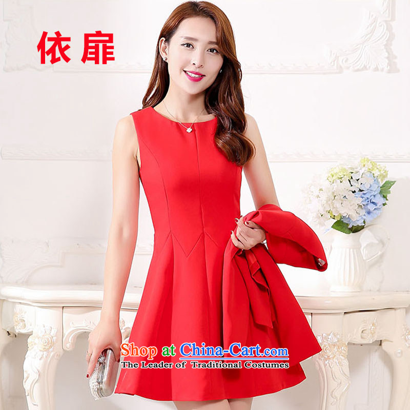 According to the bi 2015 autumn and winter new marriages bows to the betrothal back door banquet dress Red Dress Short, in accordance with the check has been pressed XXXL, black shopping on the Internet
