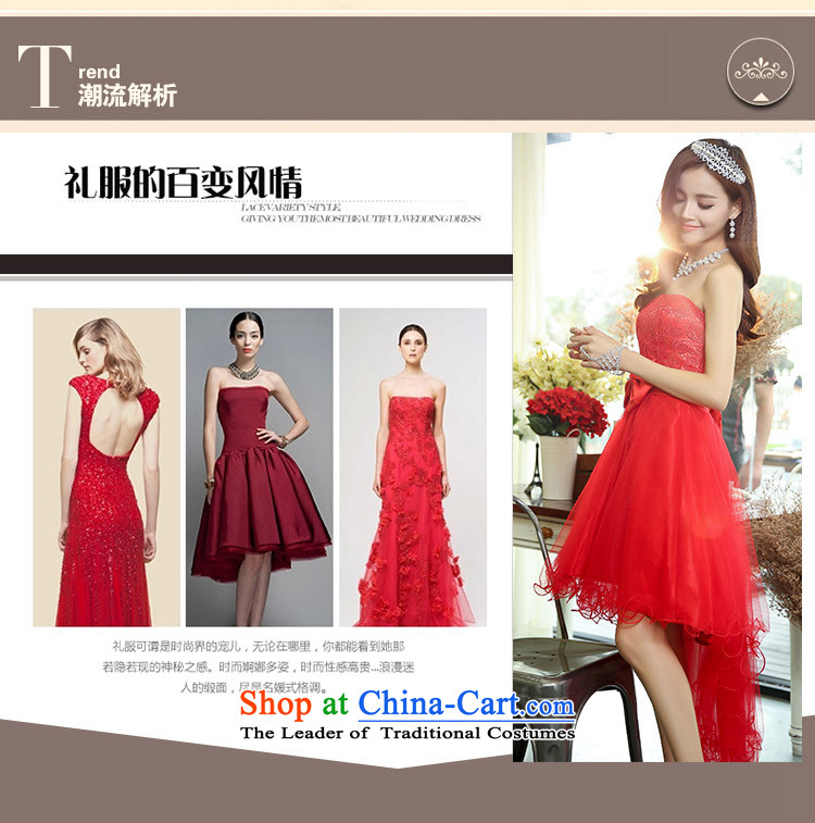 According to the red short, check bon bon skirt upscale dinner dress bride anointed chest bows services bridesmaid dress small dress 520D PURPLE S picture, prices, brand platters! The elections are supplied in the national character of distribution, so action, buy now enjoy more preferential! As soon as possible.