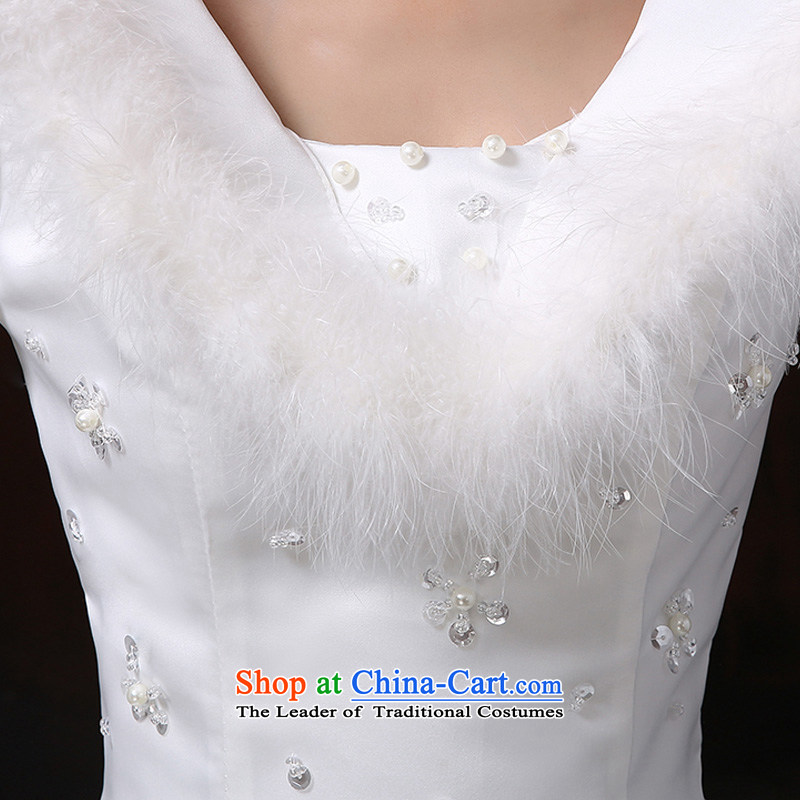 Wedding dress 2015 new winter thick align to bon bon skirt wedding marriages long-sleeved plus cotton white XXL, wedding to tone (dayinni ni) , , , shopping on the Internet