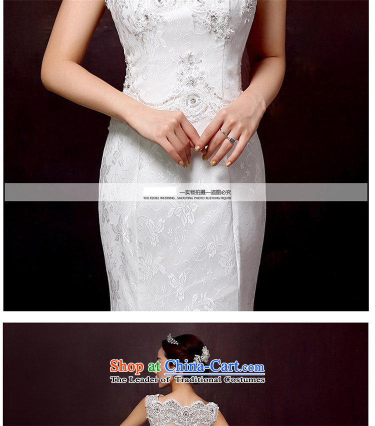 2015 Long one HUNNZ field shoulder elegant lace Foutune of white minimalist bride Sau San wedding white picture, prices, S brand platters! The elections are supplied in the national character of distribution, so action, buy now enjoy more preferential! As soon as possible.