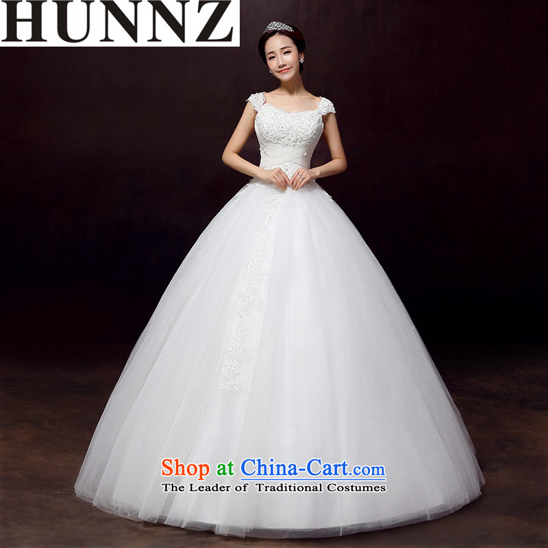 2015 bride white HUNNZ wedding minimalist chic Sau San for larger Korean lace straps Princess Skirt holding white S,HUNNZ,,, shopping on the Internet