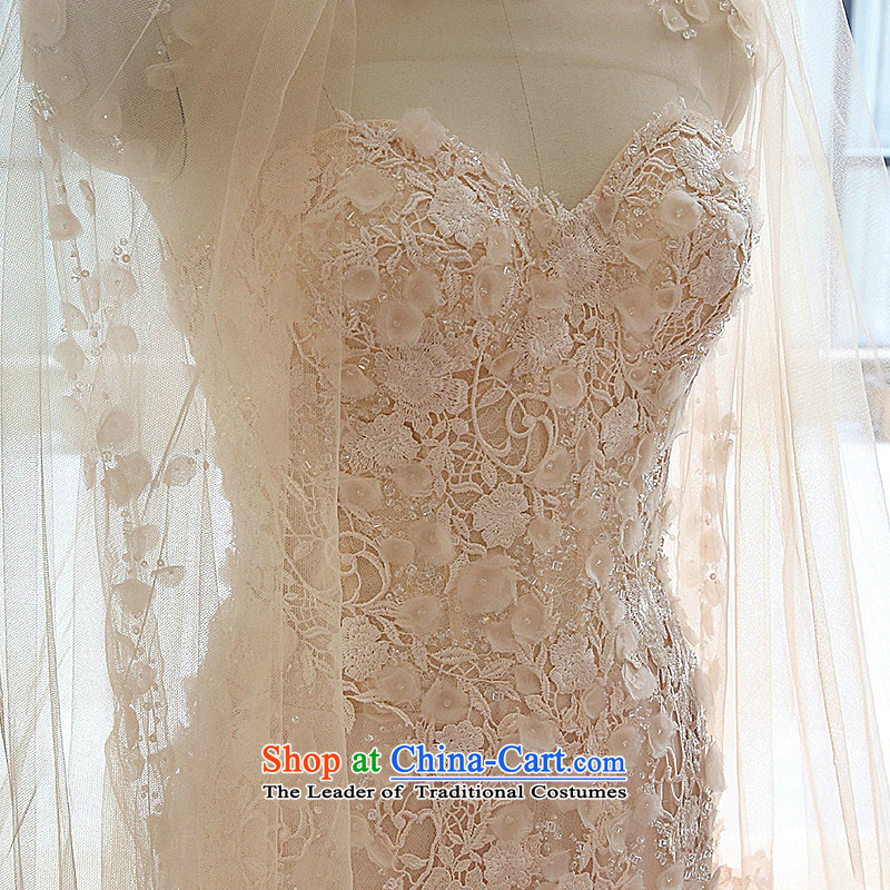 Kidman, 2015 new word of autumn and winter bride shoulder wedding champagne wiping the chest bare pink crowsfoot tail wedding day L(7 PINK   no reason to return), Nicole Kidman (nicole richie) , , , shopping on the Internet