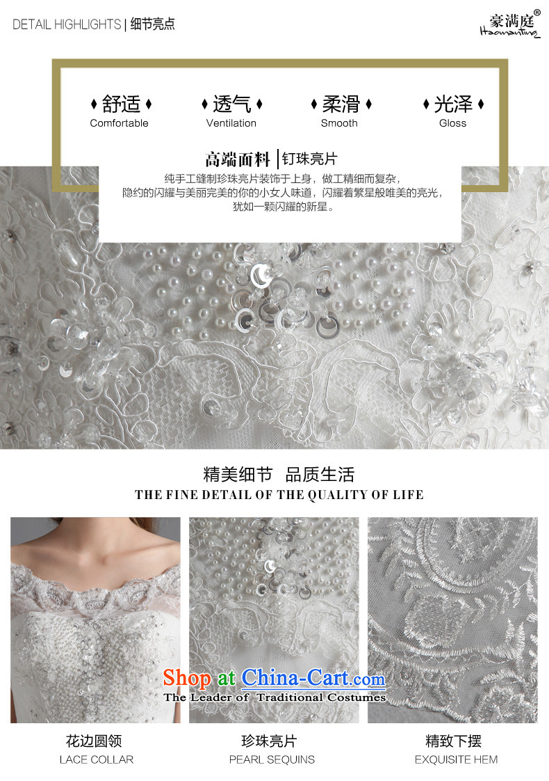 Ho full Chamber Noble and elegant wedding dresses autumn 2015 new large graphics thin bride long tail wedding word shoulder White M picture, prices, brand platters! The elections are supplied in the national character of distribution, so action, buy now enjoy more preferential! As soon as possible.