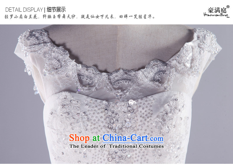 Ho full Chamber Noble and elegant wedding dresses autumn 2015 new large graphics thin bride long tail wedding word shoulder White M picture, prices, brand platters! The elections are supplied in the national character of distribution, so action, buy now enjoy more preferential! As soon as possible.