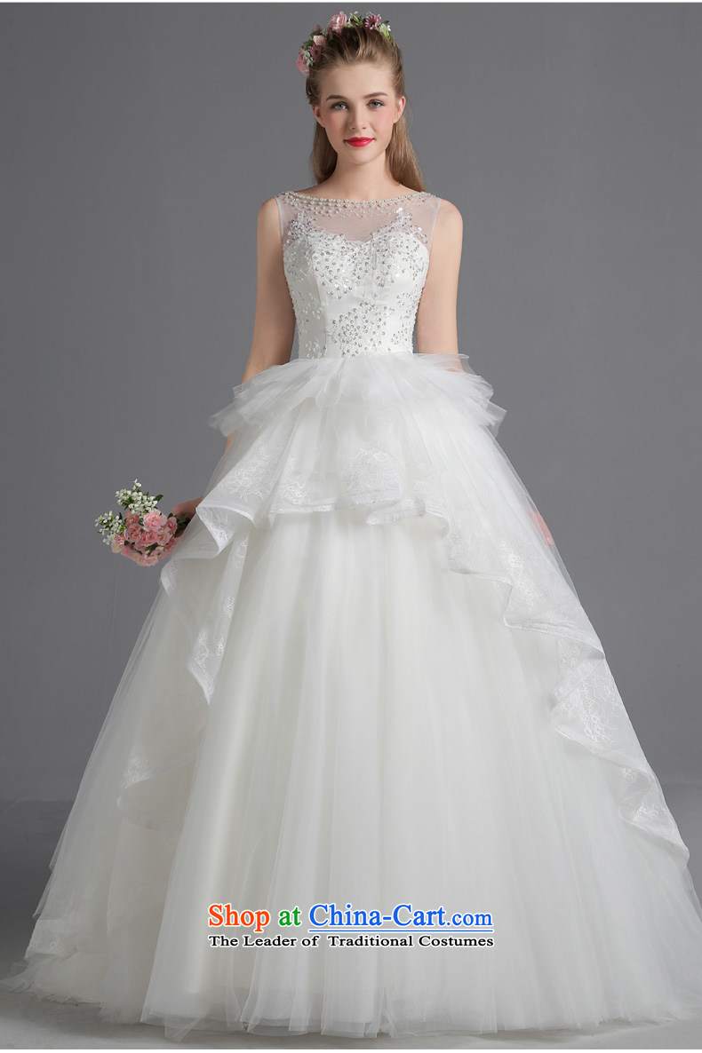 The bride wedding dresses shoulders small trailing 2015 new autumn and winter Korean style large graphics thin princess bon bon skirt wedding White M pictures, prices, brand platters! The elections are supplied in the national character of distribution, so action, buy now enjoy more preferential! As soon as possible.