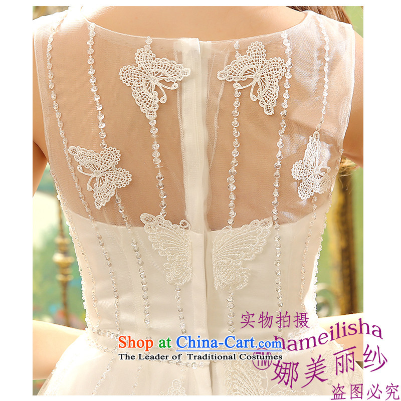 The beautiful yarn shoulders to align the bride wedding stylish and simple elegance of Sau San video thin bow tie marriage wedding Hand-stitched pearl nail wedding code for the beautiful white XL, yarn (nameilisha) , , , shopping on the Internet