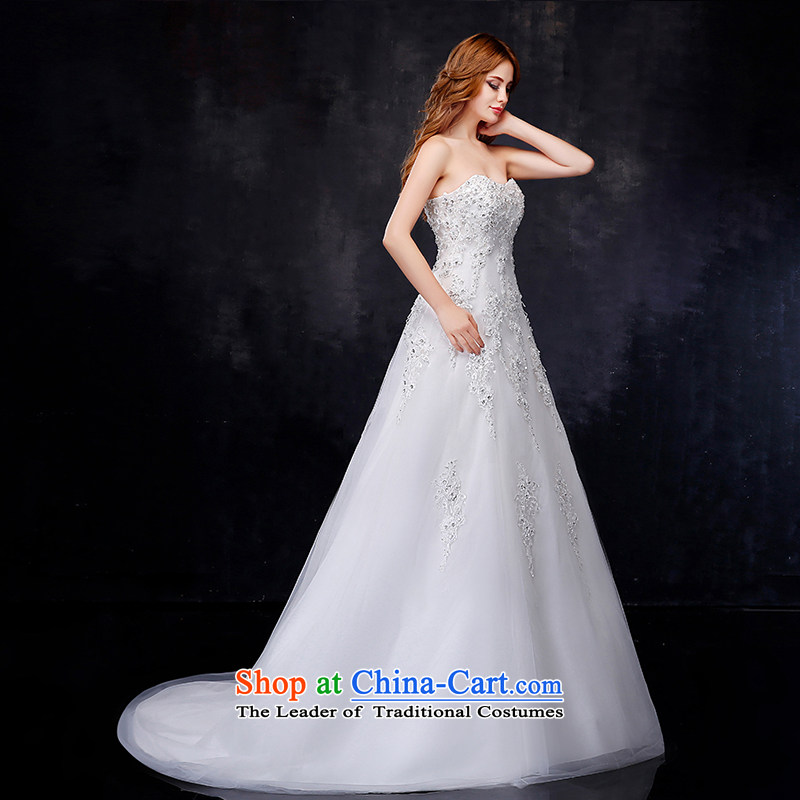 Embroidered is the new Korean brides 2015 anointed chest code version video graphics bride pregnant women thin thin wedding dresses white tailored does not allow, embroidered bride shopping on the Internet has been pressed.