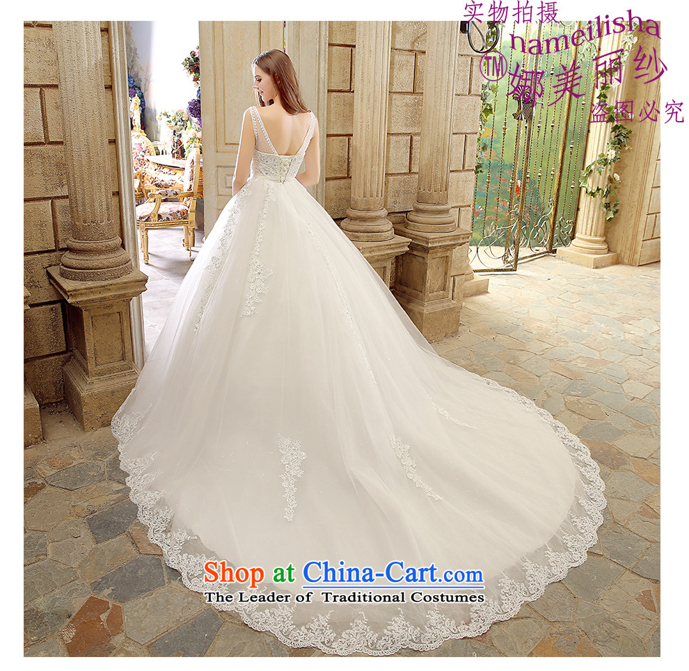 2015 new shoulders major tail Sau San wedding the beautiful yarn stylish marriages wedding band Korean style large lace video thin white XL pictures and the Factory Outlets, prices, brand platters! The elections are supplied in the national character of distribution, so action, buy now enjoy more preferential! As soon as possible.
