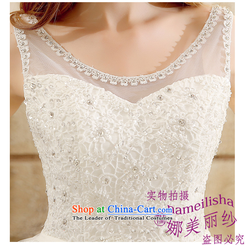 2015 new shoulders major tail Sau San wedding the beautiful yarn stylish marriages wedding band Korean style large lace video thin white XL, the factory outlets beautiful yarn (nameilisha) , , , shopping on the Internet