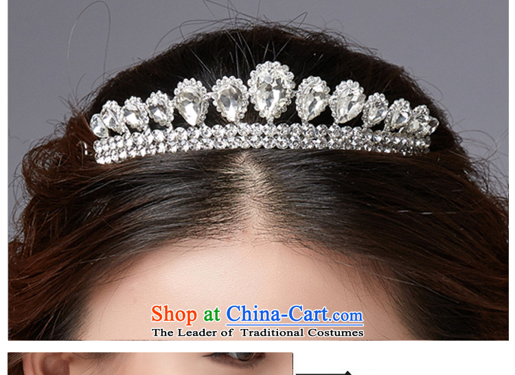 Lan-yi marriages wedding dresses accessories Korean Head Ornaments Crown necklace earrings Three Piece Accessory clip Ear Clip water drilling jewelry sets color pictures picture, prices, brand platters! The elections are supplied in the national character of distribution, so action, buy now enjoy more preferential! As soon as possible.