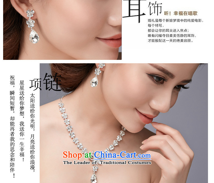Lan-yi marriages wedding dresses accessories Korean Head Ornaments Crown necklace earrings Three Piece Accessory clip Ear Clip water drilling jewelry sets color pictures picture, prices, brand platters! The elections are supplied in the national character of distribution, so action, buy now enjoy more preferential! As soon as possible.