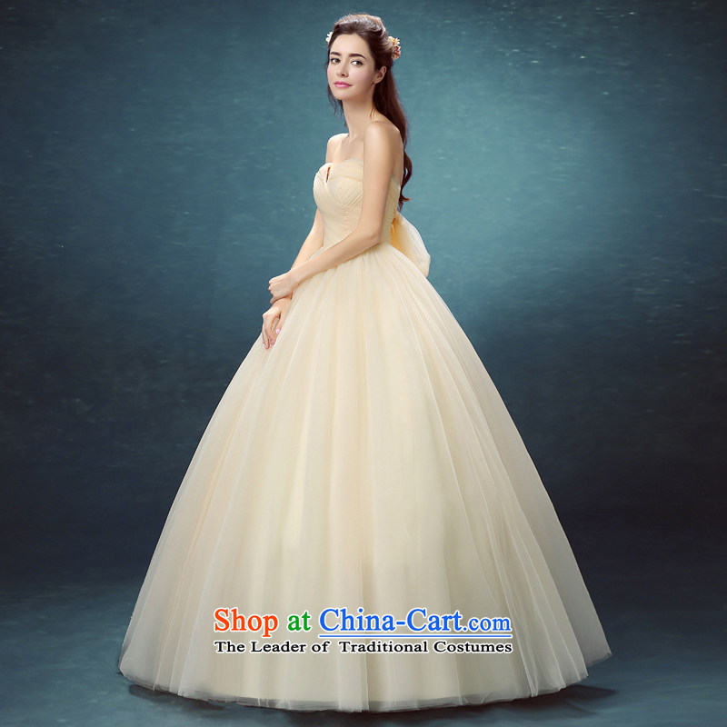 The new Word 2015 shoulder white wedding photo album Photo building anointed chest champagne color to align the wedding of a multi-threading upscale bride wedding champagne color tailored does not allow for seven days, every JIAONI stephanie () , , , shop