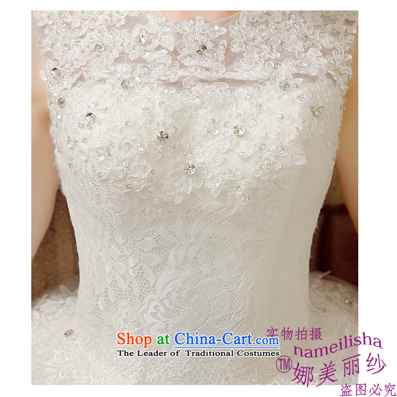 The beauty of new stylish double by 2015 your shoulders to wedding lace Sau San tie bride wedding wedding Korean floor, photography and the factory outlets to the beautiful white XXL, yarn (nameilisha) , , , shopping on the Internet