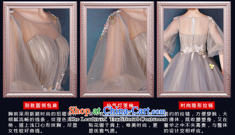 Sin Sin Kai edge wedding dresses Summer 2015 New banquet long evening dress skirt painting a Flower Fairies