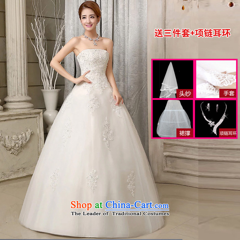 2015 Long White HUNNZ bon bon skirts and chest Korean back sleeveless minimalist bride wedding white S,HUNNZ,,, shopping on the Internet