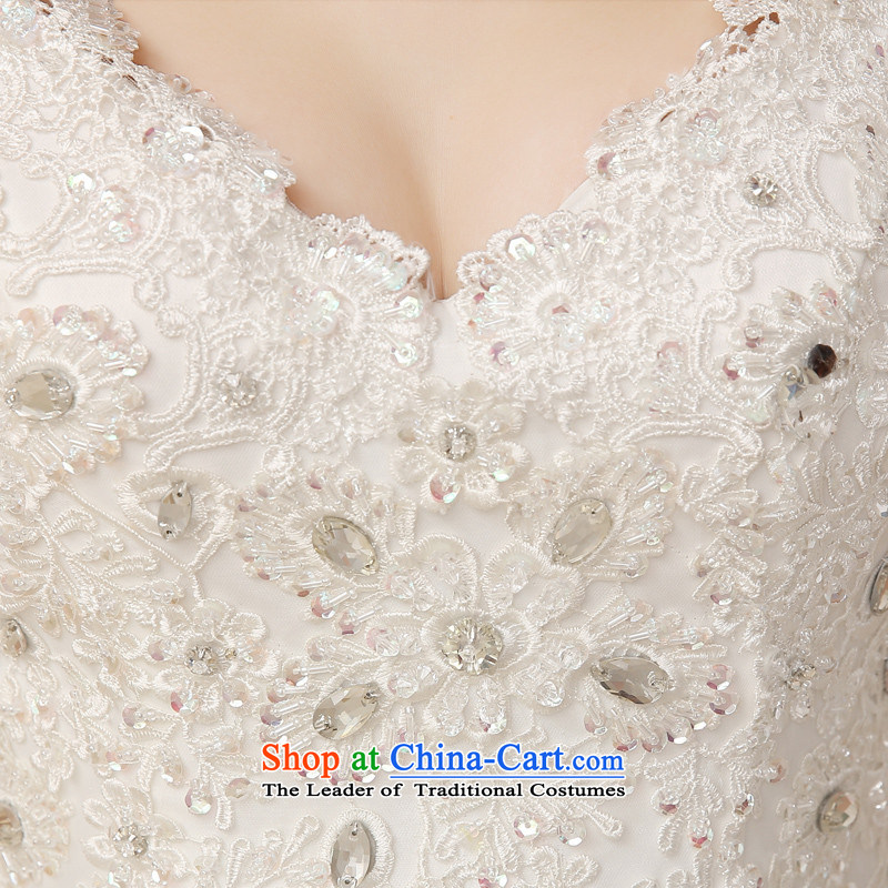 The new 2015 HANNIZI spring and summer stylish lace large long tail strap word shoulder wedding white L, bride Han, Gigi Lai (hannizi) , , , shopping on the Internet
