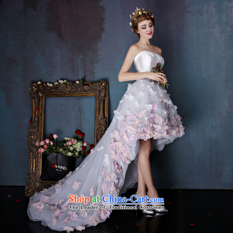 Sin Sin Kai edge flowers 2015 new wiping the chest after short tails will birthday party video thin evening dresses Xia after short tails , L, Sin Sin Introduction , , , shopping on the Internet