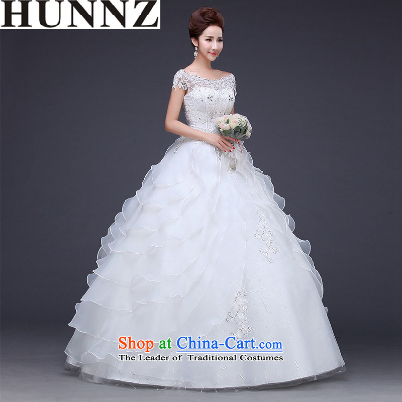 2015 Fashion long HUNNZ strap minimalist Sau San larger collar long strap bride wedding whiteS