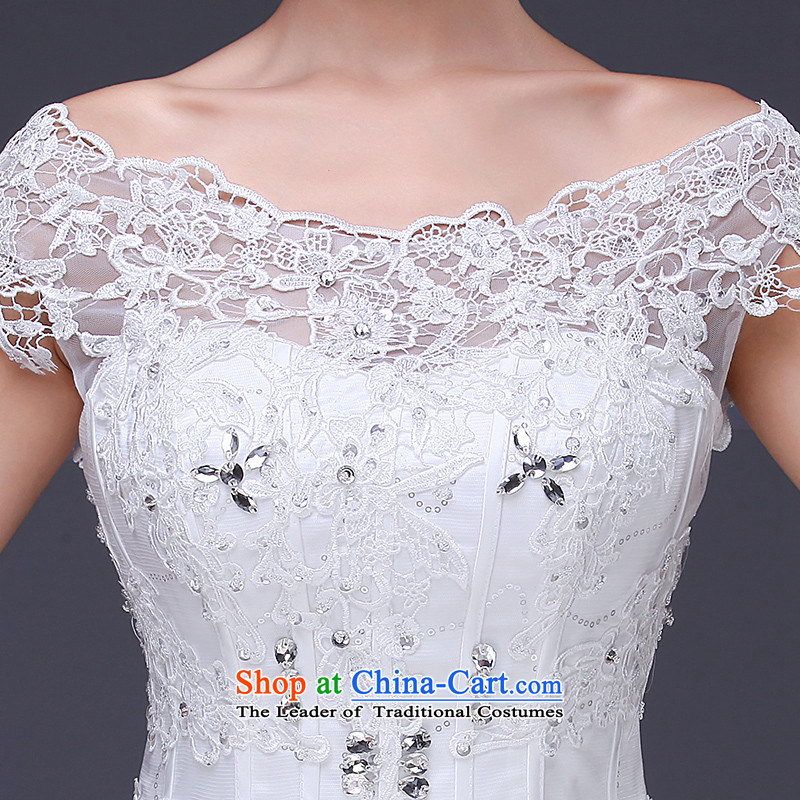 2015 Fashion straps HANNIZI OSCE root word yarn shoulder length of large Sau San bride wedding White M Won, Gigi Lai (hannizi) , , , shopping on the Internet