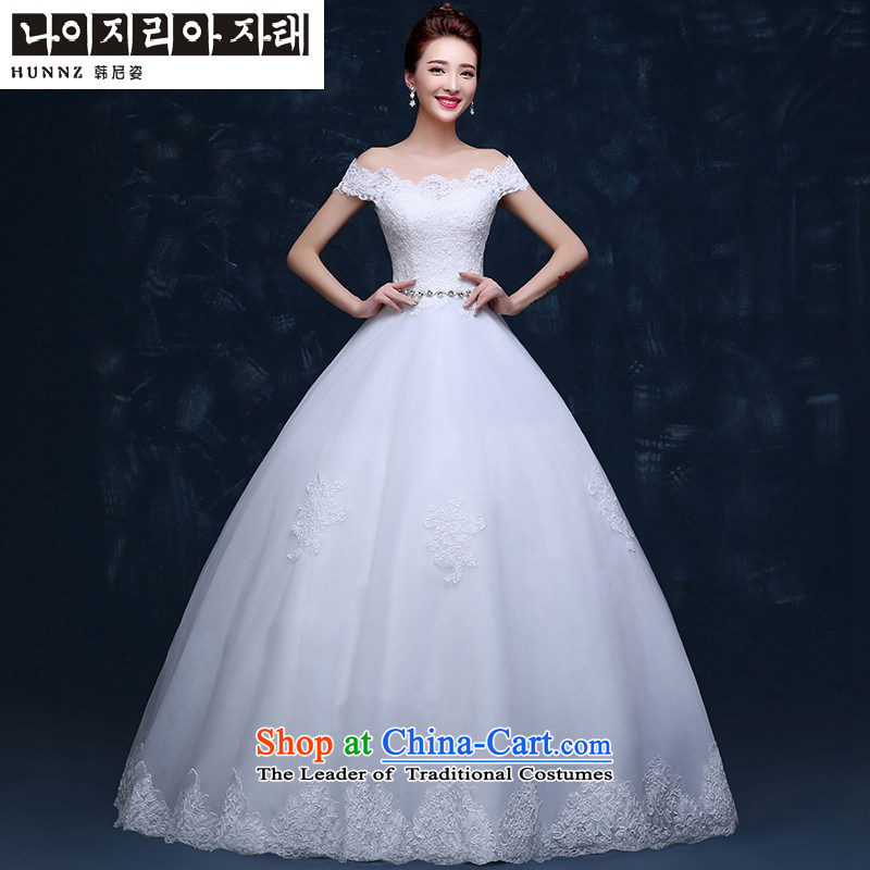Hannizi 2015 stylish and simple large Sau San support Korean-style skirts princess lace straps bride wedding White XL, Korea, Gigi Lai (hannizi) , , , shopping on the Internet