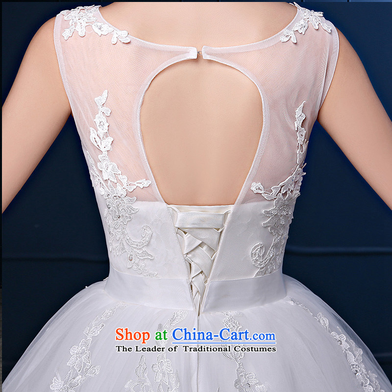 Embroidered is the new Marriage bride 2015 wedding dresses lace a shoulder shoulders Korean to align the princess retro white tailored does not allow, embroidered bride shopping on the Internet has been pressed.