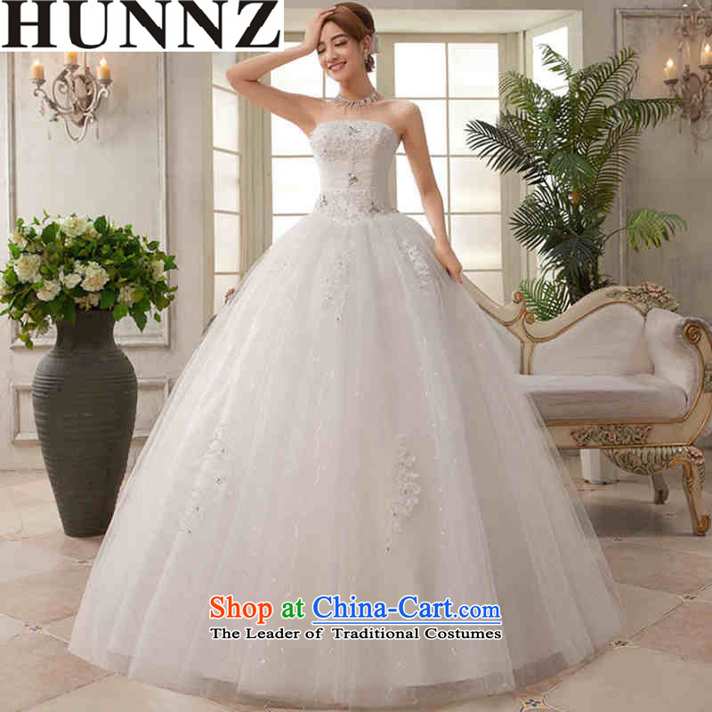 Wipe the Chest Korea 2015 HUNNZ boards gauze, princess straps Skirt holding large minimalist bride wedding white L