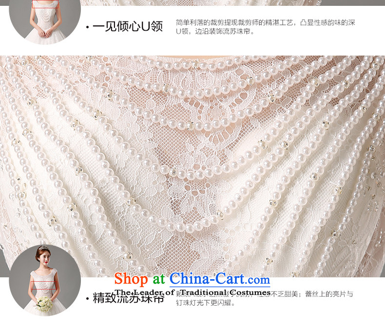 Jacob Chan wedding dresses shoulders to align the new 2015 autumn and winter Korean back pearl lace upscale Korean bon bon skirt white L picture, prices, brand platters! The elections are supplied in the national character of distribution, so action, buy now enjoy more preferential! As soon as possible.