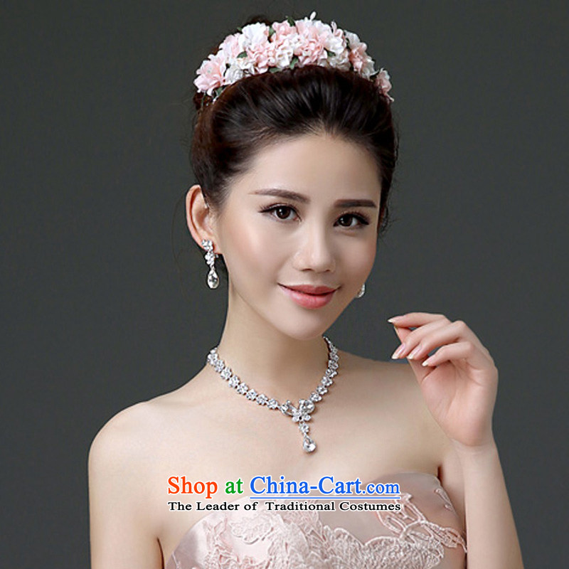In 2015 the new friends marriages accessories accessories white champagne pink Floral Hairpiece spend two wrist with champagne color, Yi (LANYI) , , , shopping on the Internet
