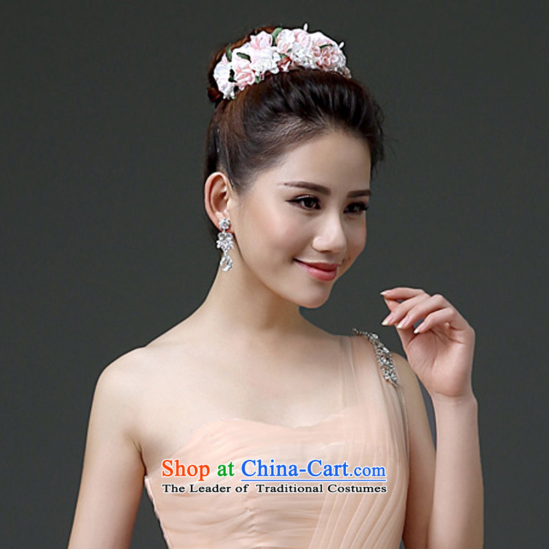 In 2015 the new friends marriages accessories accessories white champagne pink Floral Hairpiece spend two wrist with champagne color, Yi (LANYI) , , , shopping on the Internet