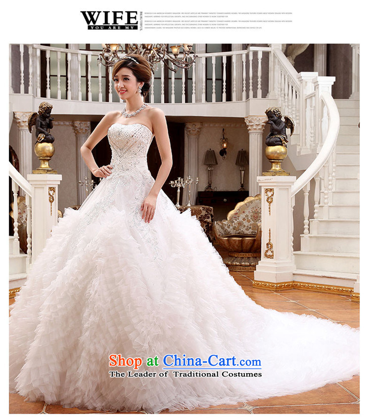 2015 Long wiped HUNNZ chest straps inside the palace small trailing bride wedding white simple and stylish large white L picture, prices, brand platters! The elections are supplied in the national character of distribution, so action, buy now enjoy more preferential! As soon as possible.