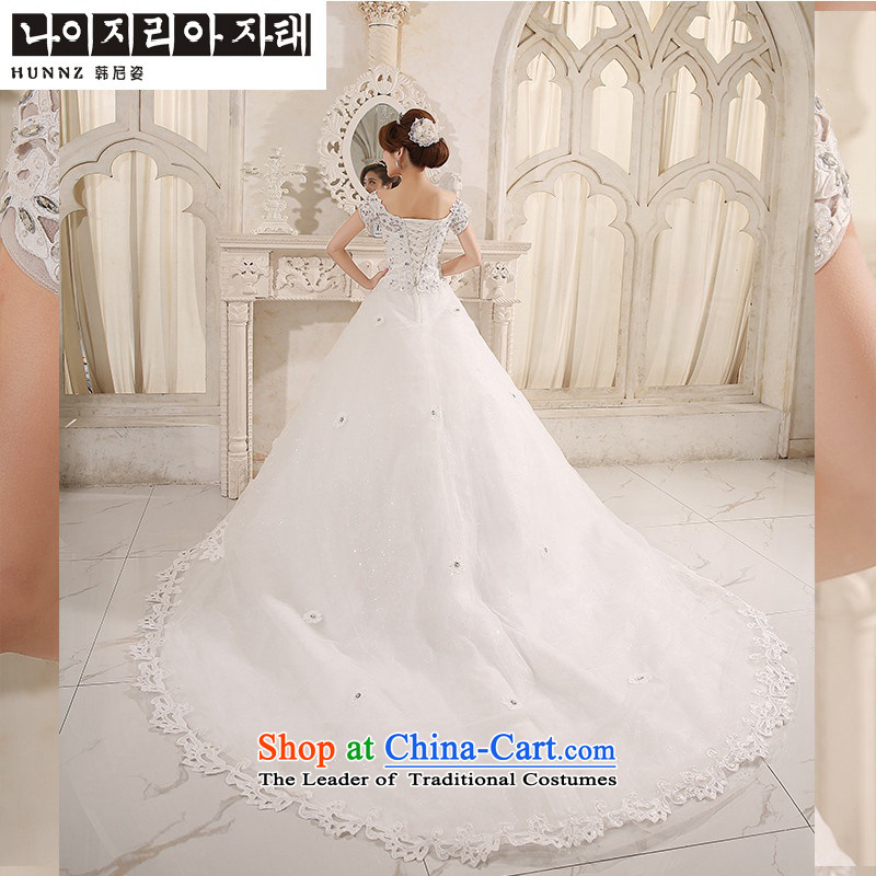 Hannizi 2015 stylish and simple Sau San Korean lace a shoulder straps brides field wedding white XXL, won, Gigi Lai (hannizi) , , , shopping on the Internet