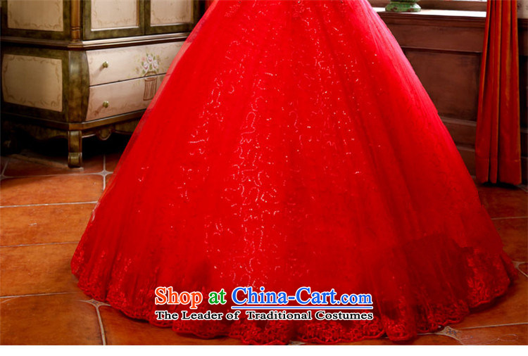 2015 princess Skirt holding HUNNZ gauze, V-Neck Strap bride red white, wedding White XL pictures, Sau San price, brand platters! The elections are supplied in the national character of distribution, so action, buy now enjoy more preferential! As soon as possible.
